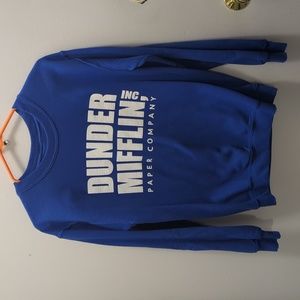 Women's Gildan Dunder Mifflin Inc. Paper Company Blue Sweatshirt Size S
